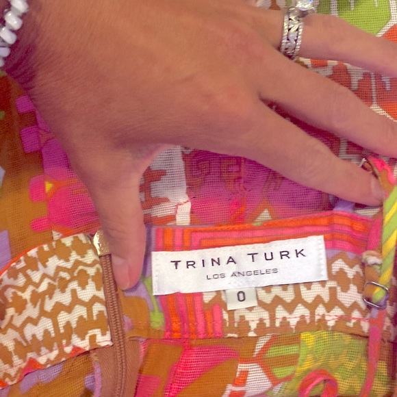 Trina Turk Los Angeles summer tank top! Size 0! - Picture 3 of 3